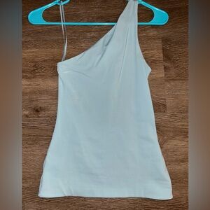Aritizia: body contour blue off the shoulder top